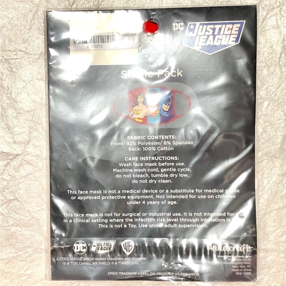 🎃 2for1 DC Heroes justice league Face Masks size OS New in packages - Picture 8 of 11